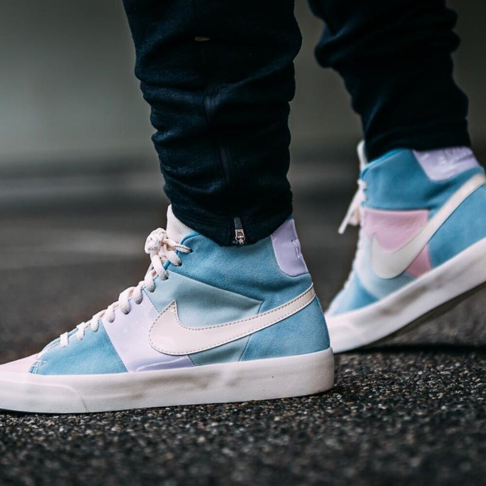 Nike Spring Patchwork Blazer Royal Easter Qs Pink… - image 4